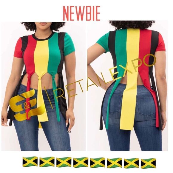 Rasta Knotted Top - Picture 1 of 4
